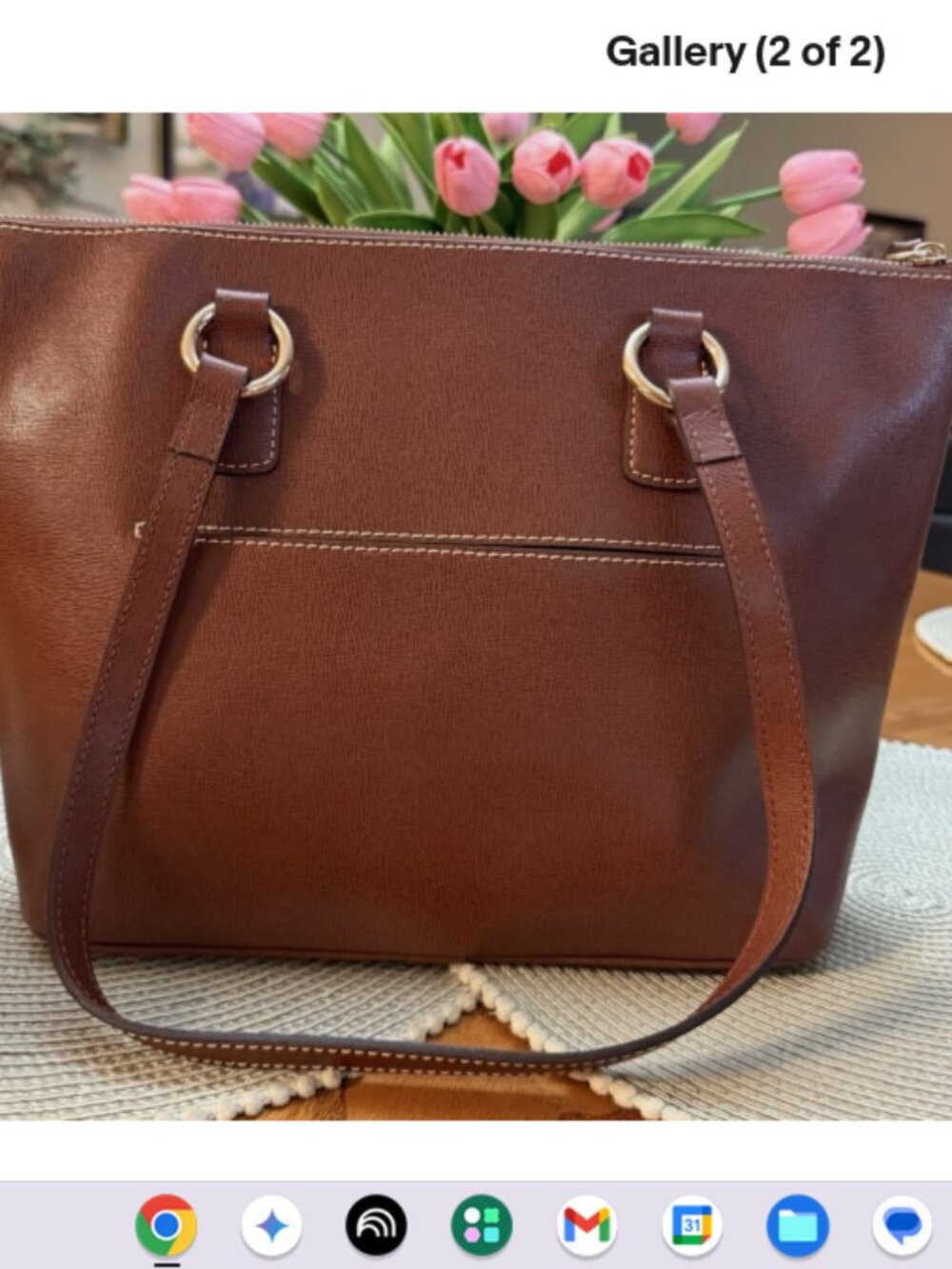 Dooney & Bourke Saffiano Leather Small Wren Zip Tote-Amber A675109 NEW - Picture 2 of 2
